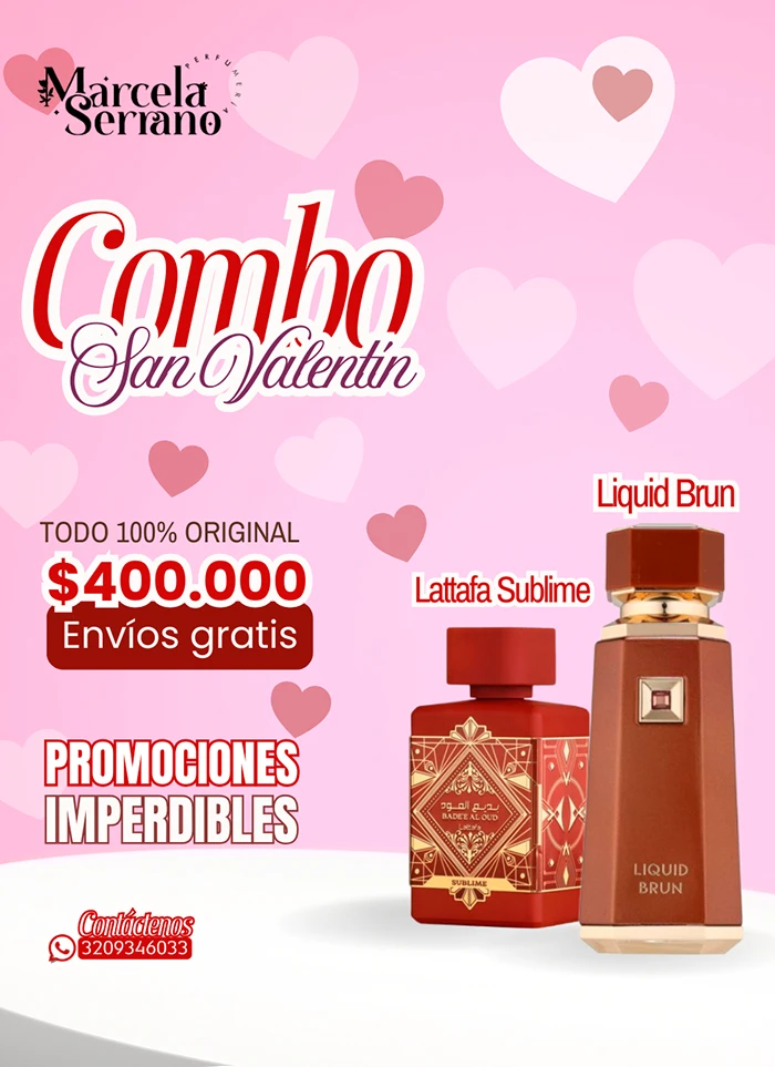 Combo San Valentín Lattafa Sublime y Liquid Brun
